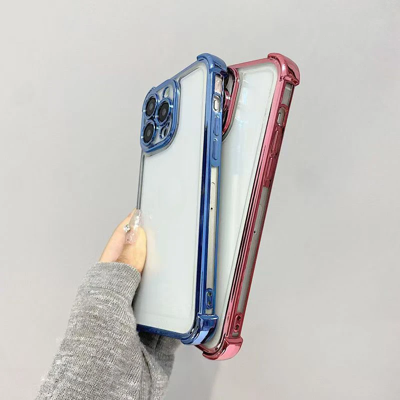 For Infinix Smart 8 Case Infinix Smart 9 Phone Case Smart 7 8 Pro 8 Plus Four Corners Thickening Shookproof Plating back cover