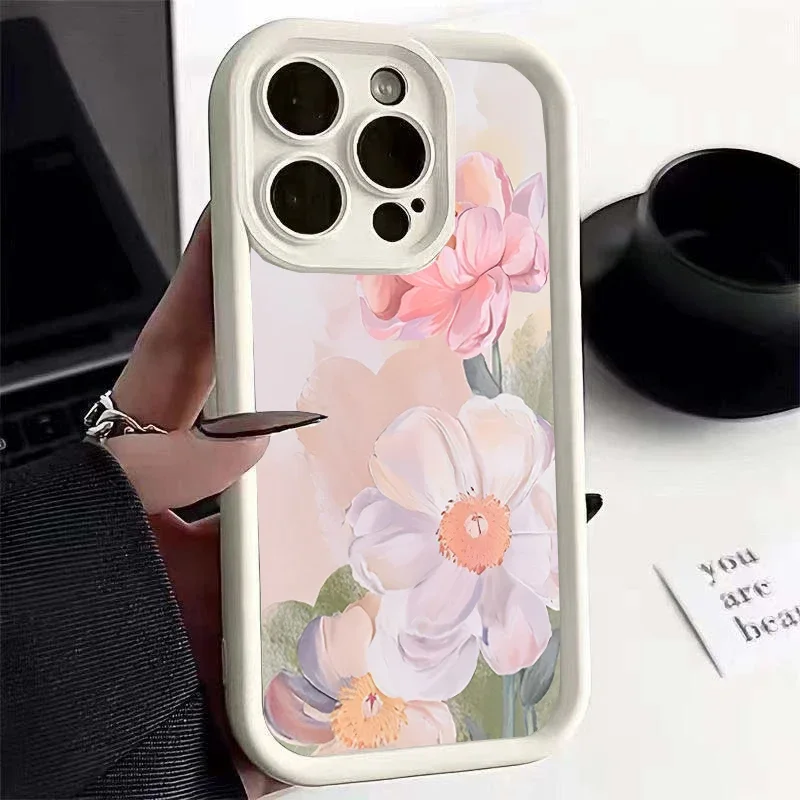 Case for OPPO Reno 13F 12F 11F 7 8 10 11 12 13 Pro 5G Reno 7 4G 5 6 Lite A79 A78 A58 A77 A57 A98 A38 A18 Beautiful Flower Cover