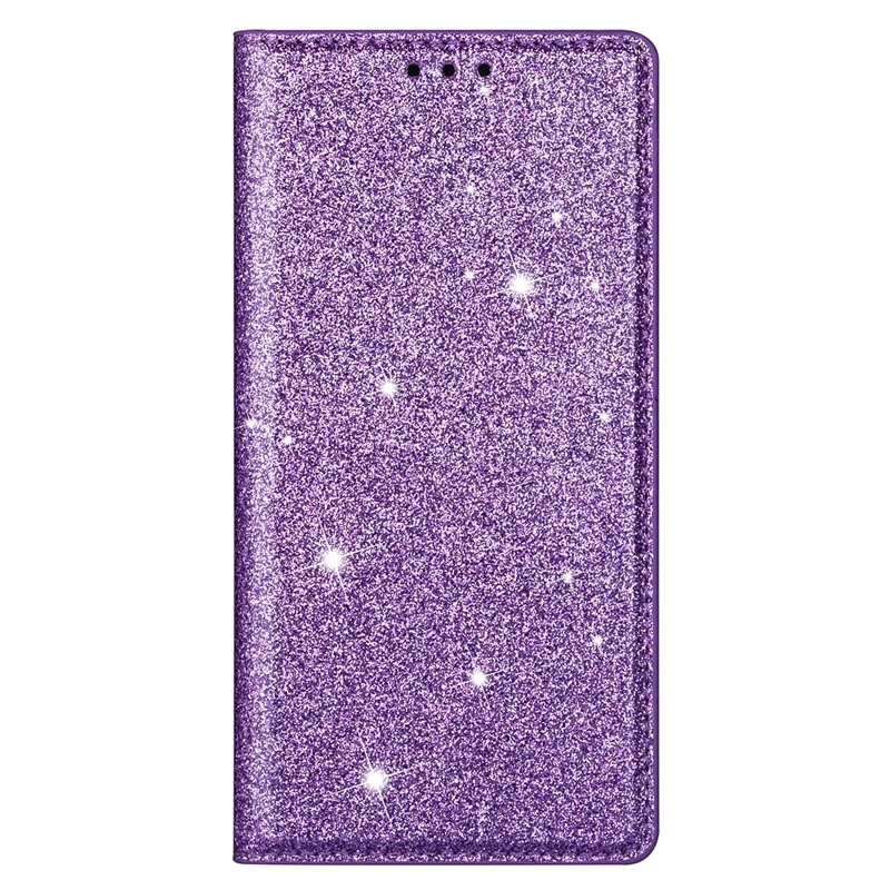 Glitter Wallet Flip Leather Case For Samsung Galaxy S25 Edge S24 FE S23 Plus S22 Ultra A05 A06 A07 A15 A16 A17 A26 A36 A55 A56