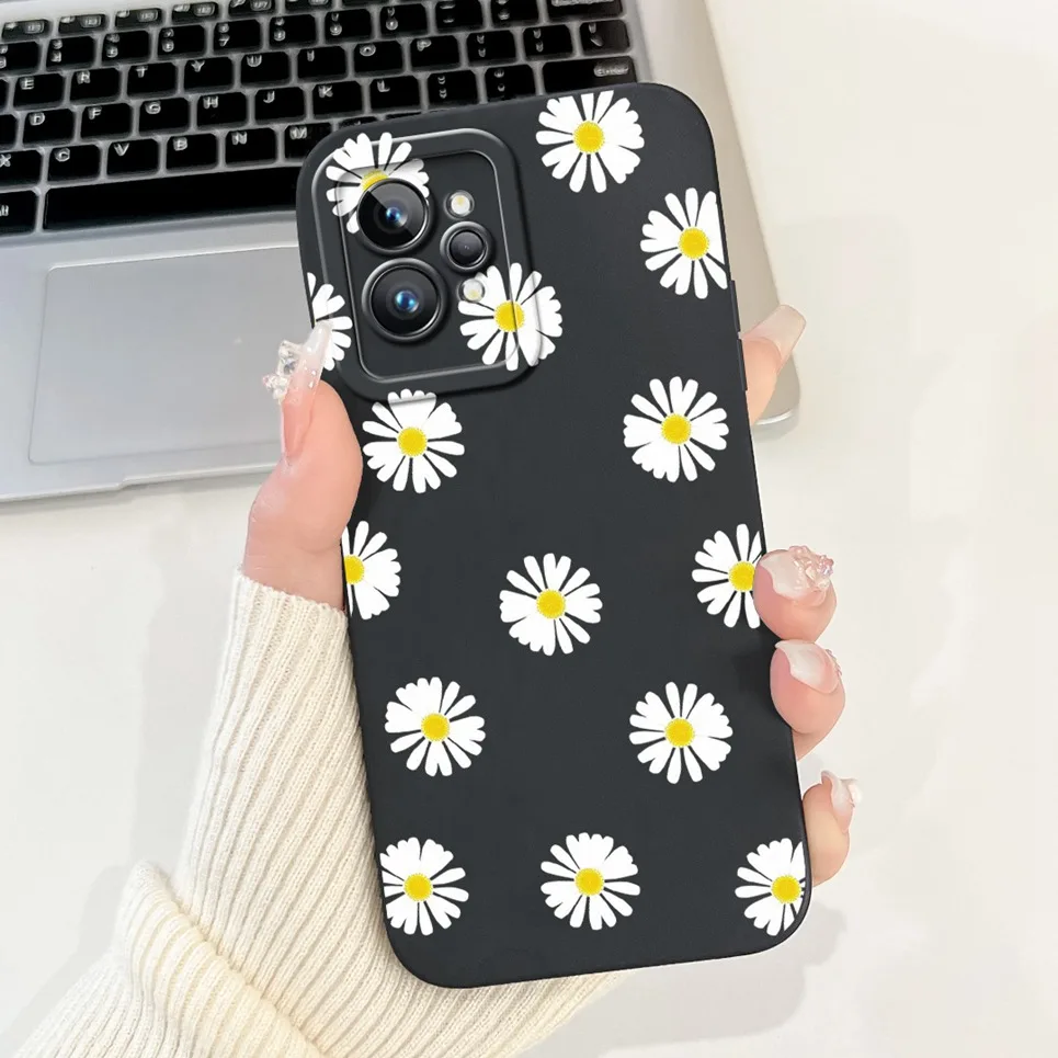 Love Heart Girly Phone Cover For Realme GT2 Pro Case Realme GT Neo2 GT2 GT Neo 3T Funda Soft Matte Silicone Lens Protection Capa