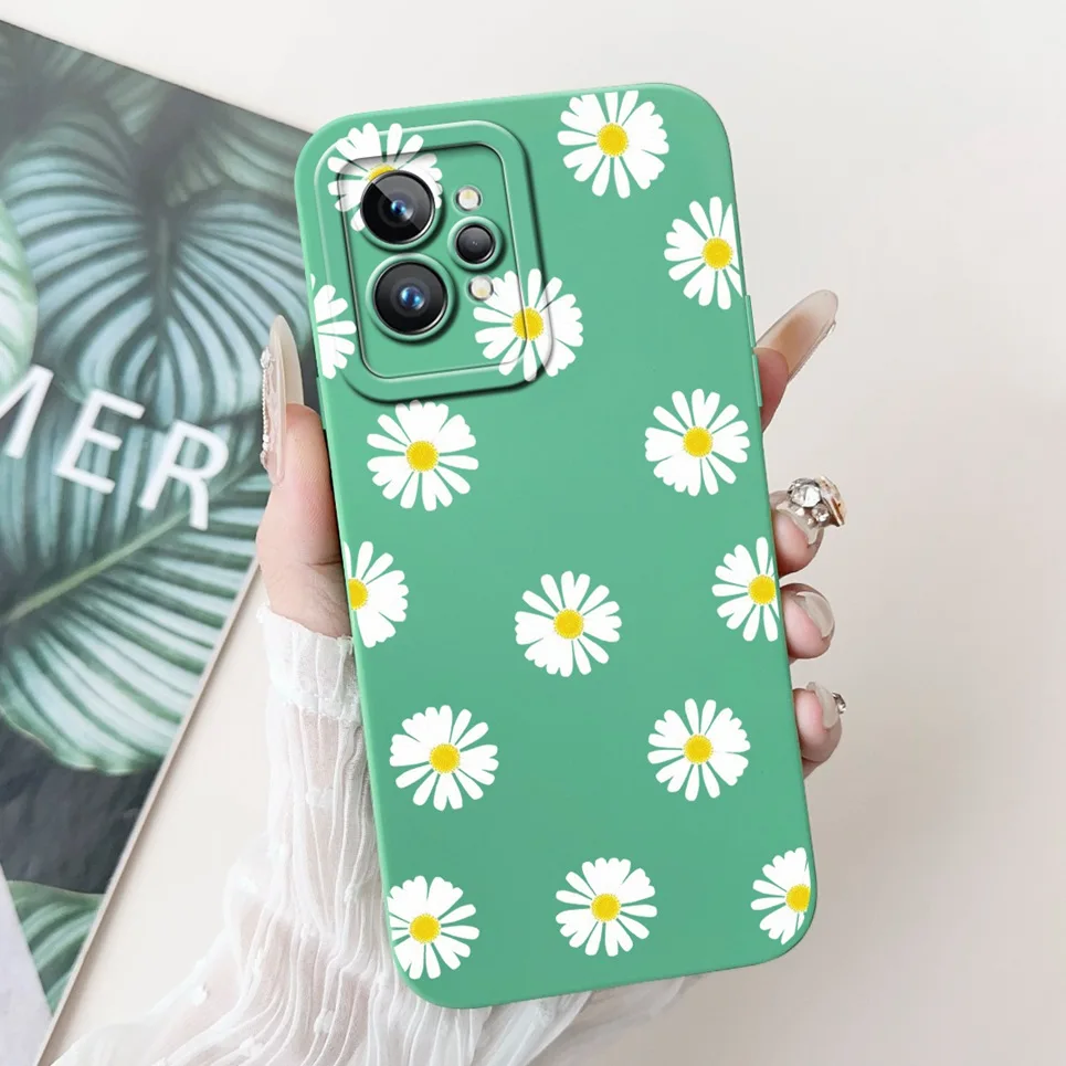 Love Heart Girly Phone Cover For Realme GT2 Pro Case Realme GT Neo2 GT2 GT Neo 3T Funda Soft Matte Silicone Lens Protection Capa