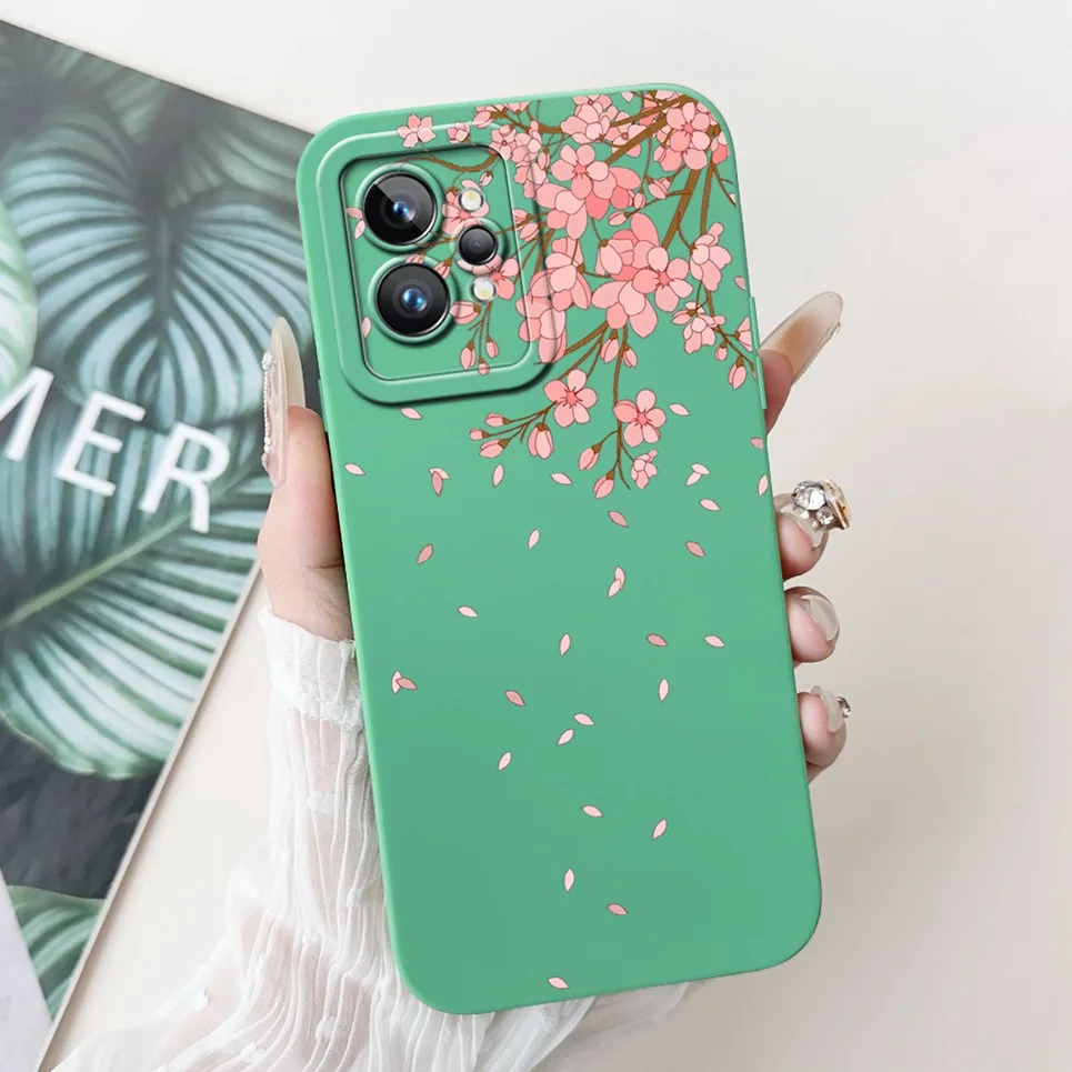 Love Heart Girly Phone Cover For Realme GT2 Pro Case Realme GT Neo2 GT2 GT Neo 3T Funda Soft Matte Silicone Lens Protection Capa