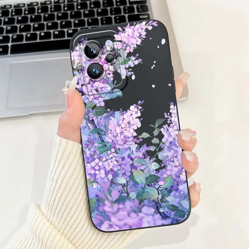 Love Heart Girly Phone Cover For Realme GT2 Pro Case Realme GT Neo2 GT2 GT Neo 3T Funda Soft Matte Silicone Lens Protection Capa