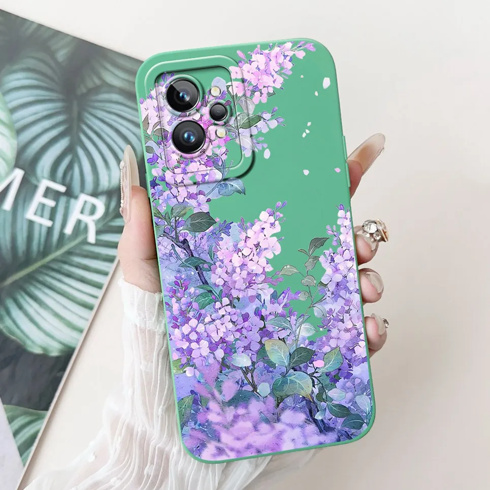 Love Heart Girly Phone Cover For Realme GT2 Pro Case Realme GT Neo2 GT2 GT Neo 3T Funda Soft Matte Silicone Lens Protection Capa