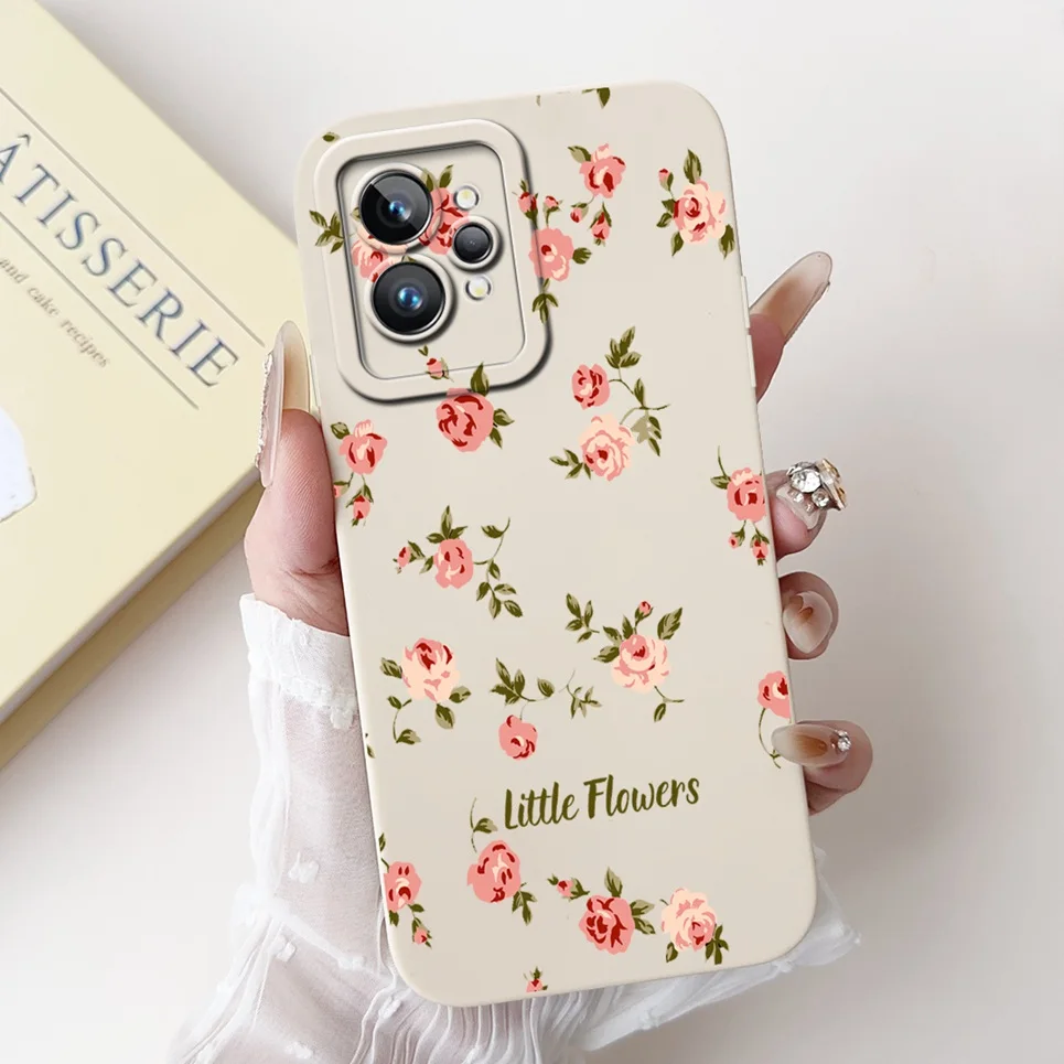Love Heart Girly Phone Cover For Realme GT2 Pro Case Realme GT Neo2 GT2 GT Neo 3T Funda Soft Matte Silicone Lens Protection Capa