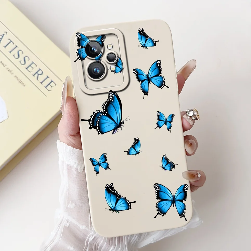 Love Heart Girly Phone Cover For Realme GT2 Pro Case Realme GT Neo2 GT2 GT Neo 3T Funda Soft Matte Silicone Lens Protection Capa