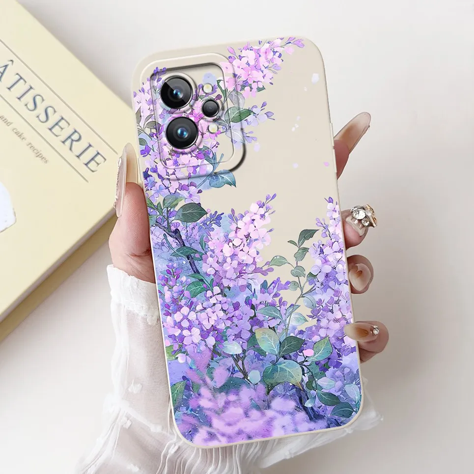 Love Heart Girly Phone Cover For Realme GT2 Pro Case Realme GT Neo2 GT2 GT Neo 3T Funda Soft Matte Silicone Lens Protection Capa