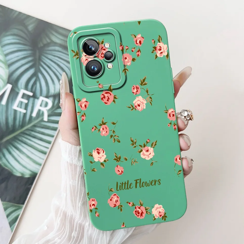 Love Heart Girly Phone Cover For Realme GT2 Pro Case Realme GT Neo2 GT2 GT Neo 3T Funda Soft Matte Silicone Lens Protection Capa