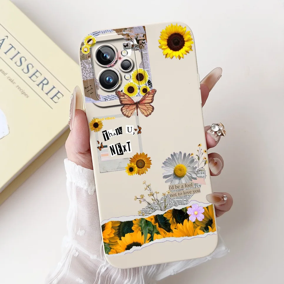 Love Heart Girly Phone Cover For Realme GT2 Pro Case Realme GT Neo2 GT2 GT Neo 3T Funda Soft Matte Silicone Lens Protection Capa