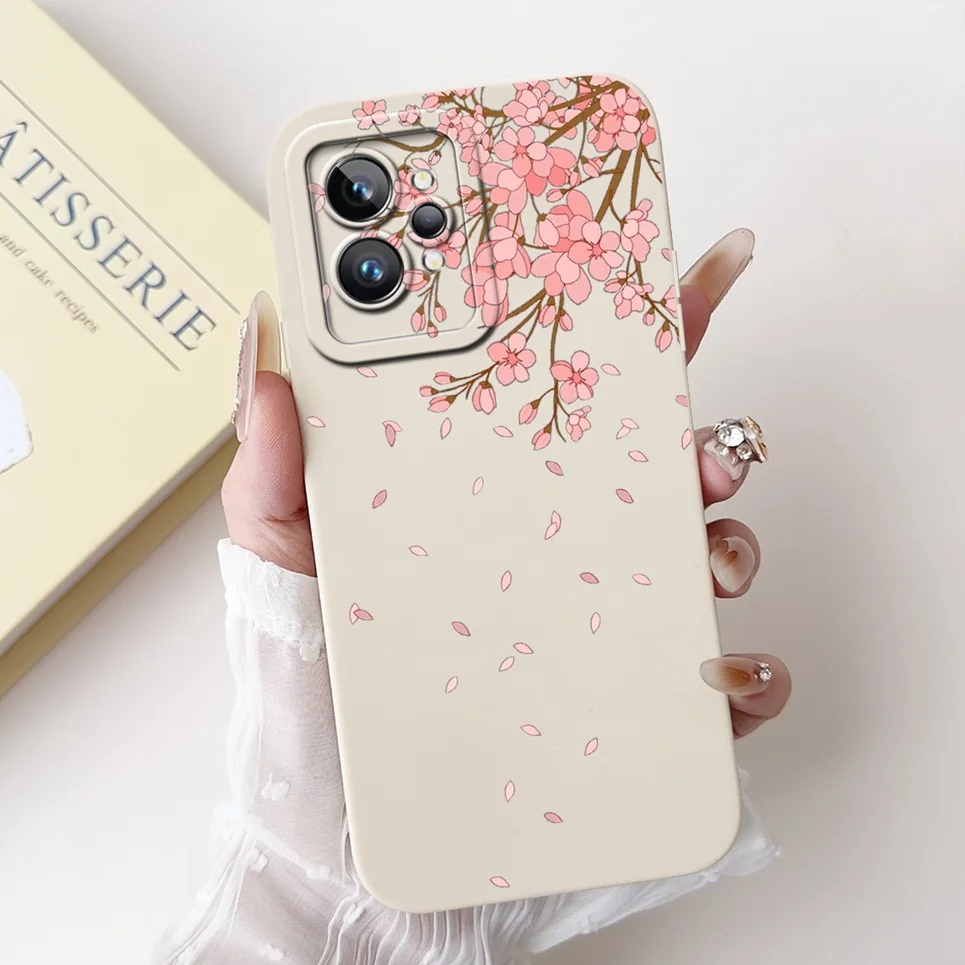 Love Heart Girly Phone Cover For Realme GT2 Pro Case Realme GT Neo2 GT2 GT Neo 3T Funda Soft Matte Silicone Lens Protection Capa
