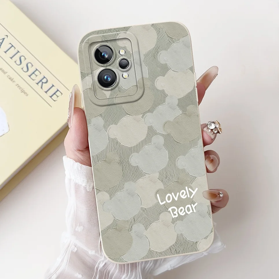 Love Heart Girly Phone Cover For Realme GT2 Pro Case Realme GT Neo2 GT2 GT Neo 3T Funda Soft Matte Silicone Lens Protection Capa