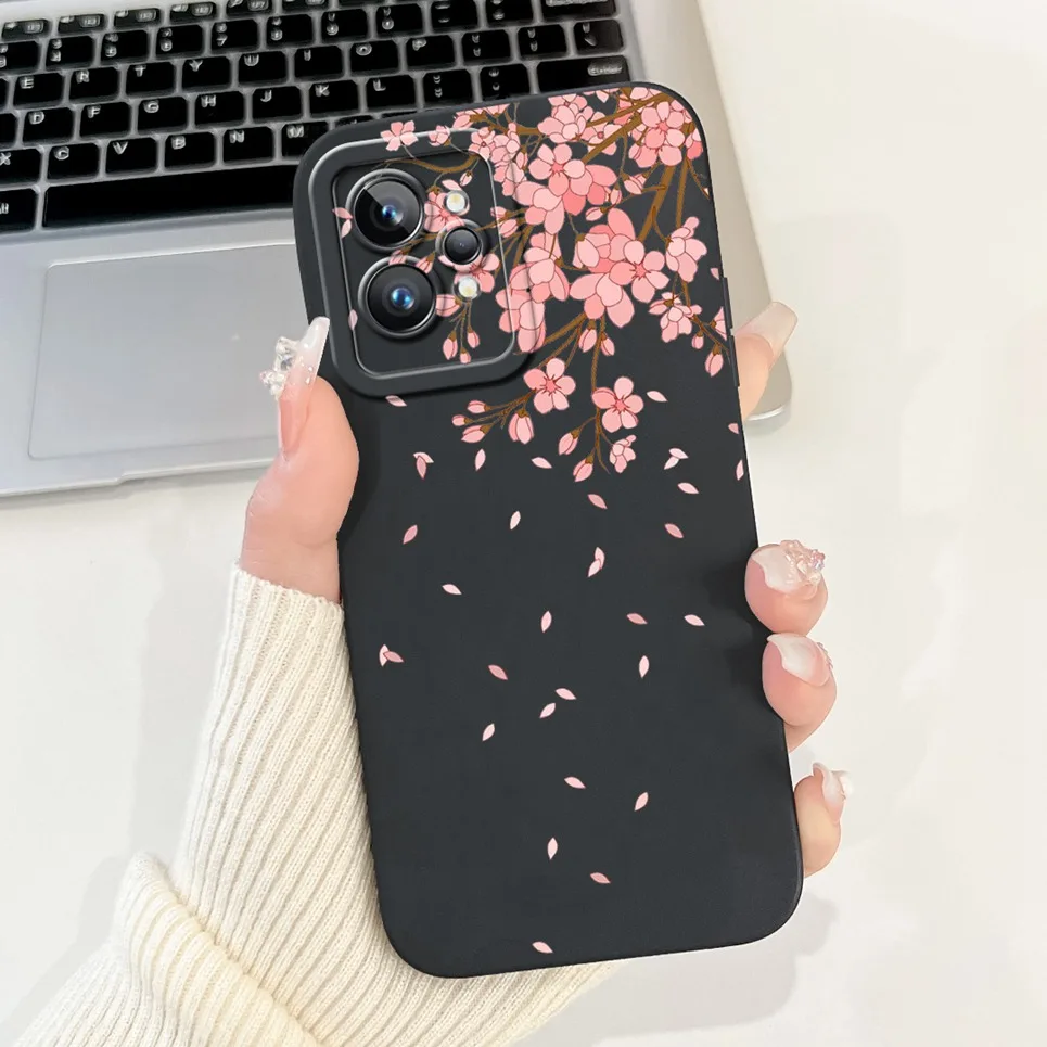 Love Heart Girly Phone Cover For Realme GT2 Pro Case Realme GT Neo2 GT2 GT Neo 3T Funda Soft Matte Silicone Lens Protection Capa