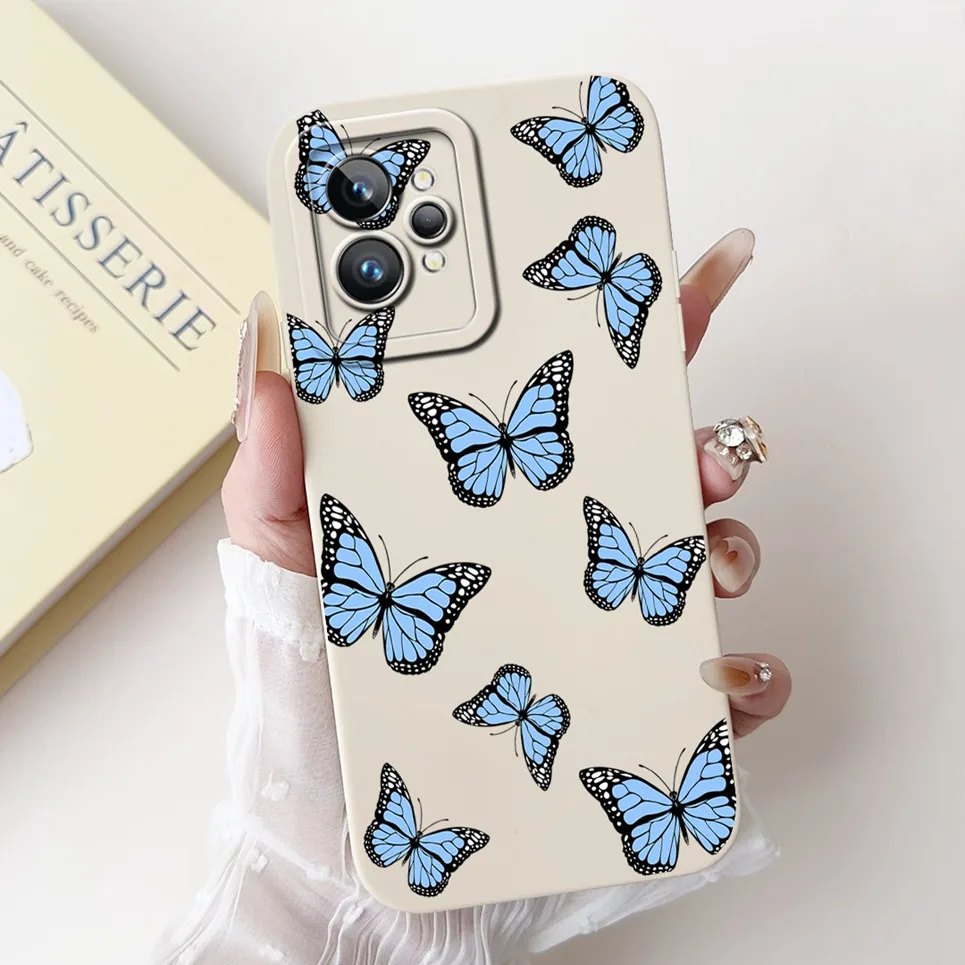 Love Heart Girly Phone Cover For Realme GT2 Pro Case Realme GT Neo2 GT2 GT Neo 3T Funda Soft Matte Silicone Lens Protection Capa