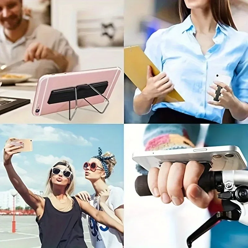 Finger Grip Mobile Phone Stand for IPhone Universal Wrist Band Phone Holder for Samsung Xiaomi Push Back Sticked Socket Bracket