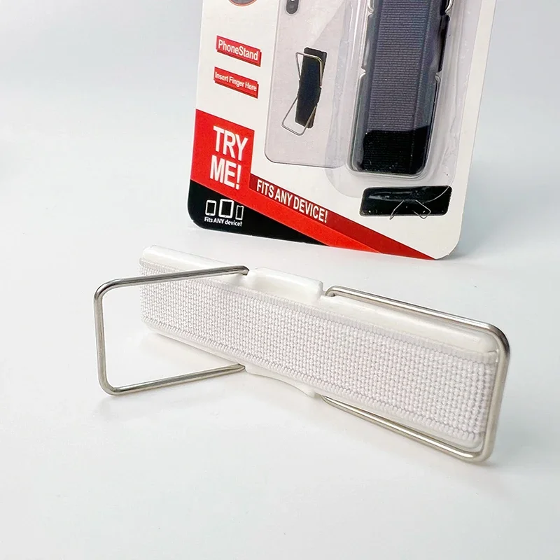 Finger Grip Mobile Phone Stand for IPhone Universal Wrist Band Phone Holder for Samsung Xiaomi Push Back Sticked Socket Bracket
