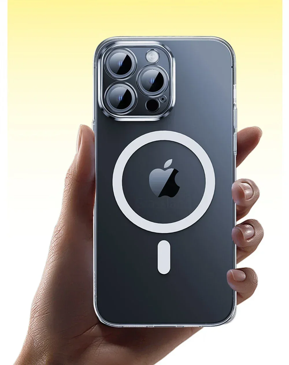Clear Magnetic Case For Apple iPhone 16 15 14 13 12 11 Pro Max Plus 13 Mini XS Max XR 8 7 SE SE2 With Magsafe Transparent Cover
