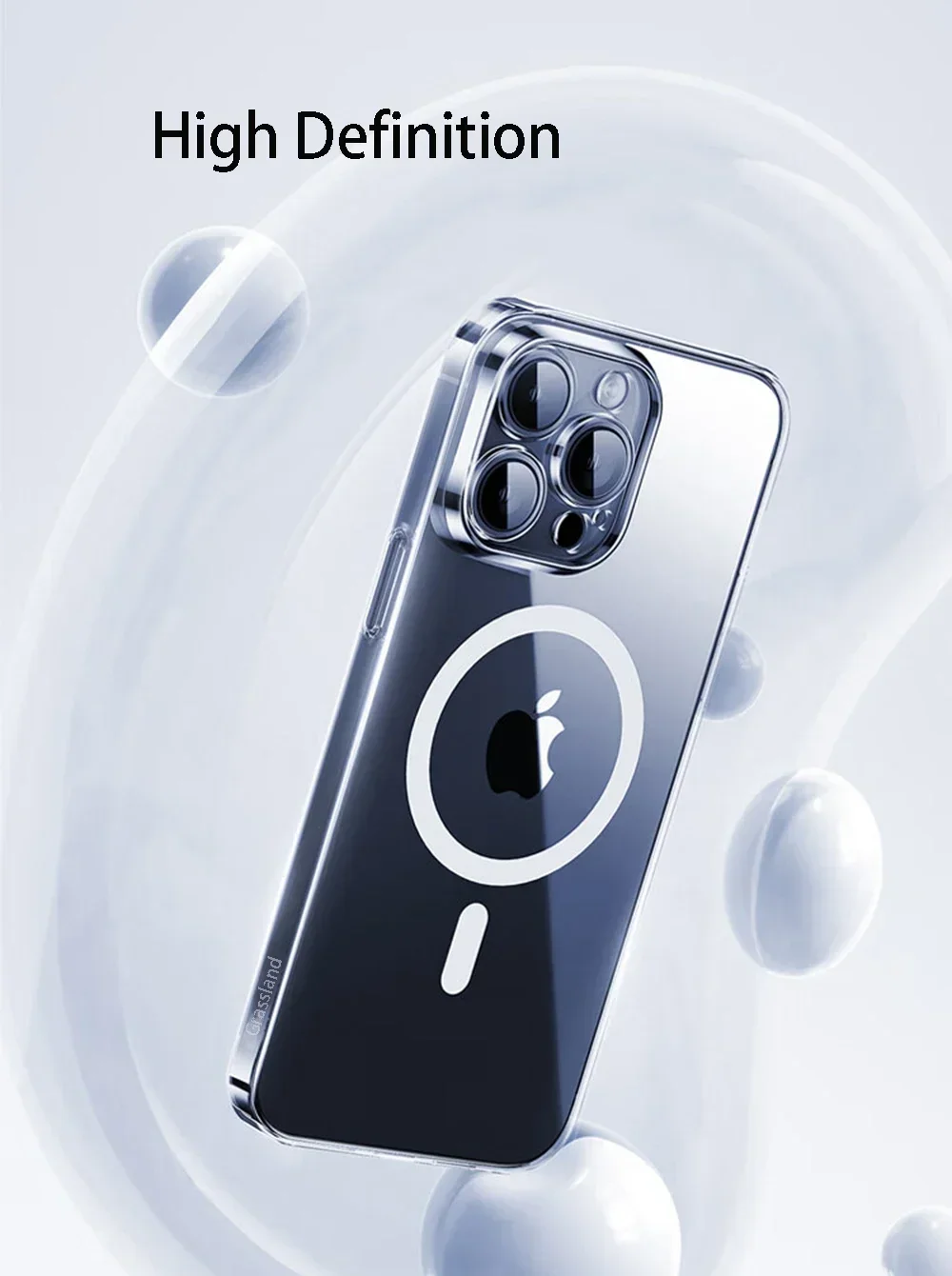 Clear Magnetic Case For Apple iPhone 16 15 14 13 12 11 Pro Max Plus 13 Mini XS Max XR 8 7 SE SE2 With Magsafe Transparent Cover