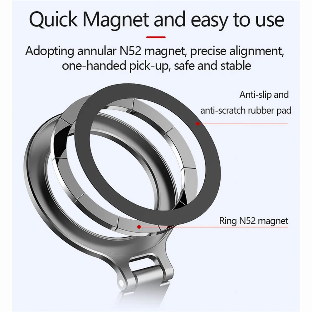 NEW Magnetic Cold Shoe Phone Holder Adapter with 1/4" Screw Magsafe Phone Tripod Mount for iPhone 16-12 DSLR Camera Monitor