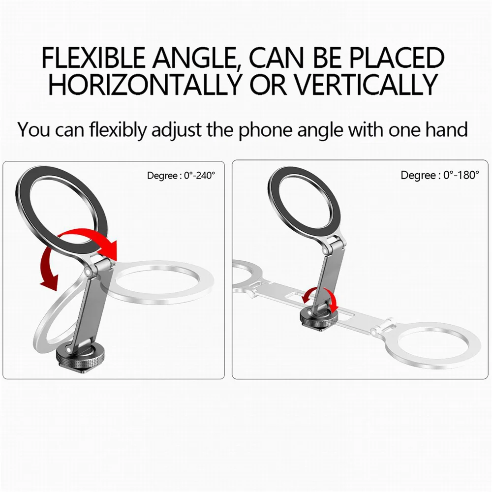 NEW Magnetic Cold Shoe Phone Holder Adapter with 1/4" Screw Magsafe Phone Tripod Mount for iPhone 16-12 DSLR Camera Monitor