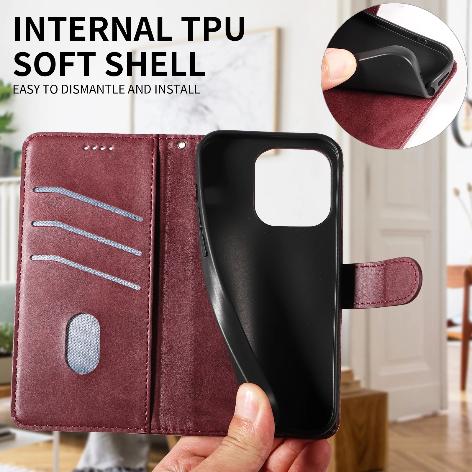 Leather Case For Huawei Honor 200 Pro 90 Smart 5G 70 50 Lite X8 4G X7 X7A X7B X7C X6 X6A X6B X5B Plus Magic 6 5 Cover Wallet