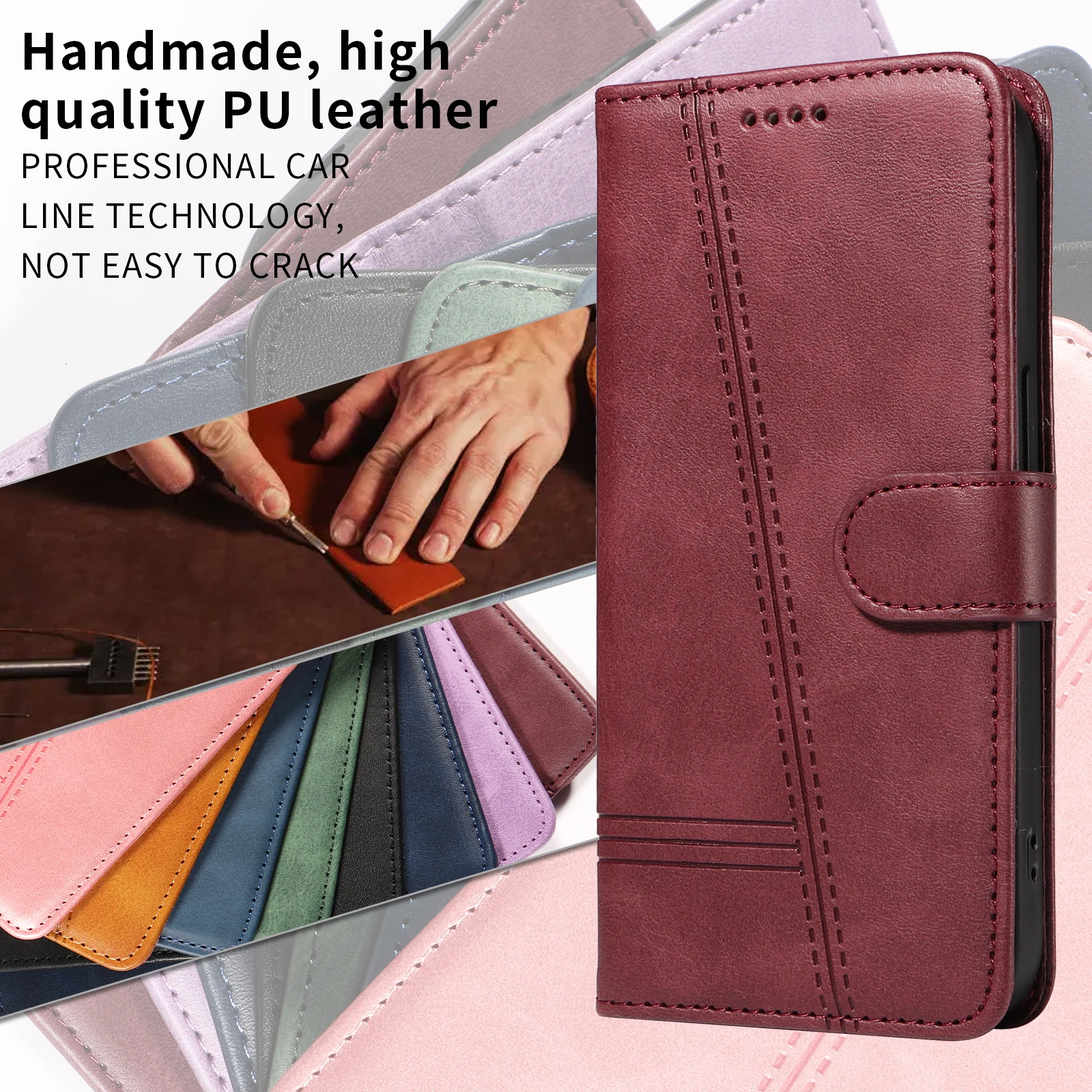 Leather Case For Huawei Honor 200 Pro 90 Smart 5G 70 50 Lite X8 4G X7 X7A X7B X7C X6 X6A X6B X5B Plus Magic 6 5 Cover Wallet