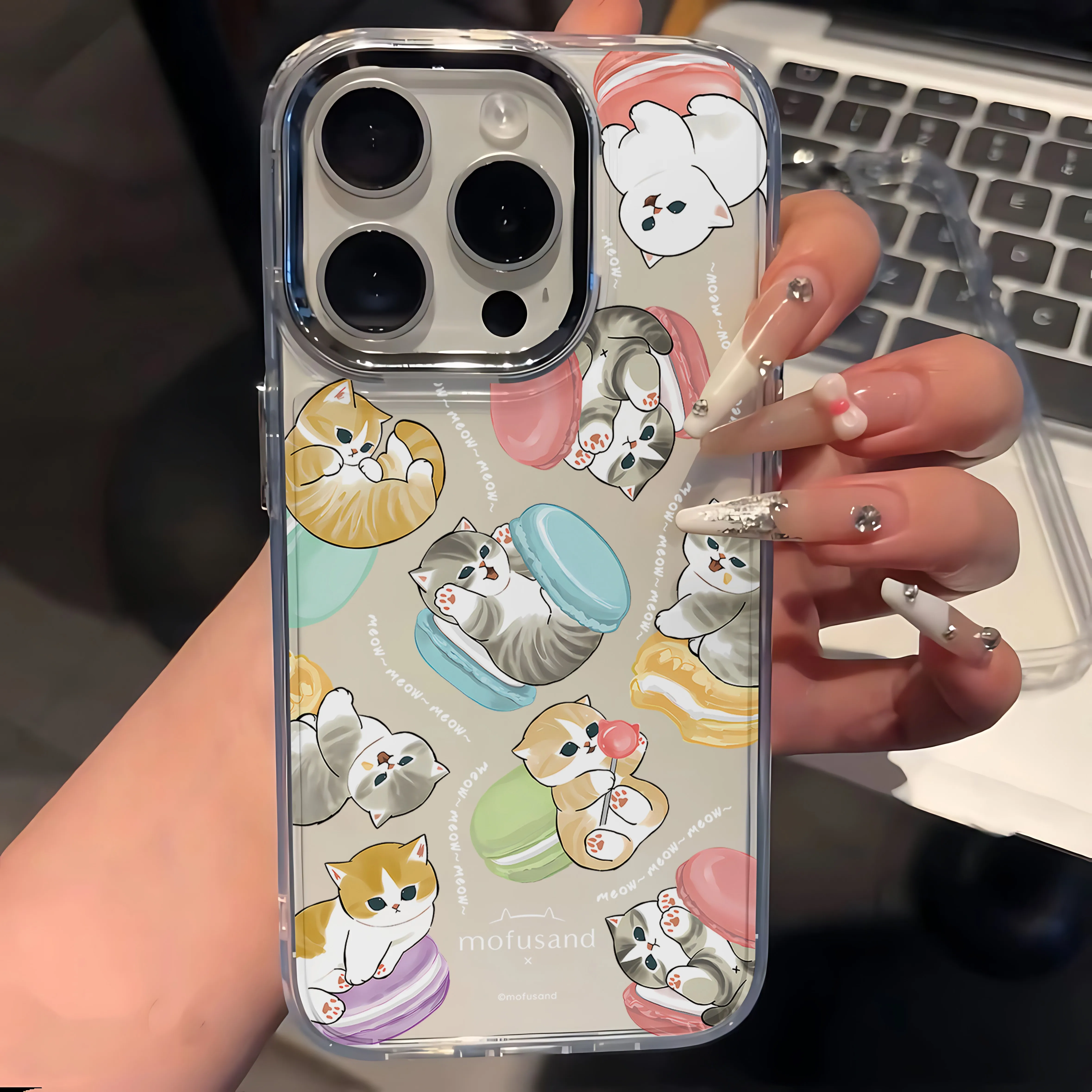 New Cute M-mofusands Cat Phone Case For Google Pixel 10 9 8 7 8A 9A XL Pro 4G 5G Transparent Soft Silicone TPU Back Cover