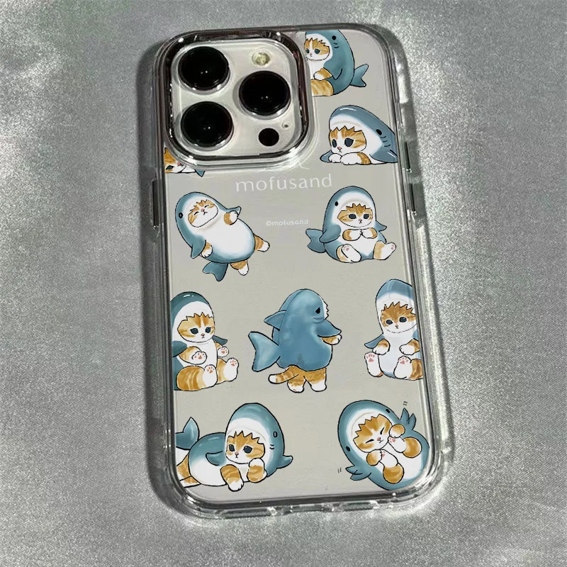 New Cute M-mofusands Cat Phone Case For Google Pixel 10 9 8 7 8A 9A XL Pro 4G 5G Transparent Soft Silicone TPU Back Cover