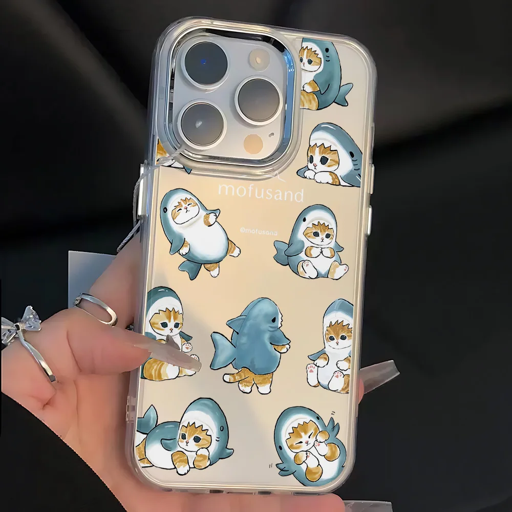 New Cute M-mofusands Cat Phone Case For Google Pixel 10 9 8 7 8A 9A XL Pro 4G 5G Transparent Soft Silicone TPU Back Cover