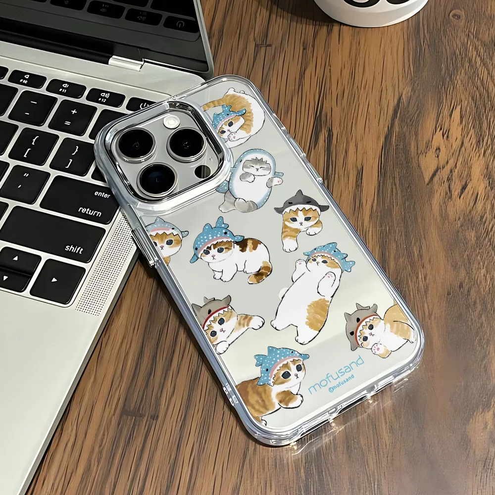 New Cute M-mofusands Cat Phone Case For Google Pixel 10 9 8 7 8A 9A XL Pro 4G 5G Transparent Soft Silicone TPU Back Cover