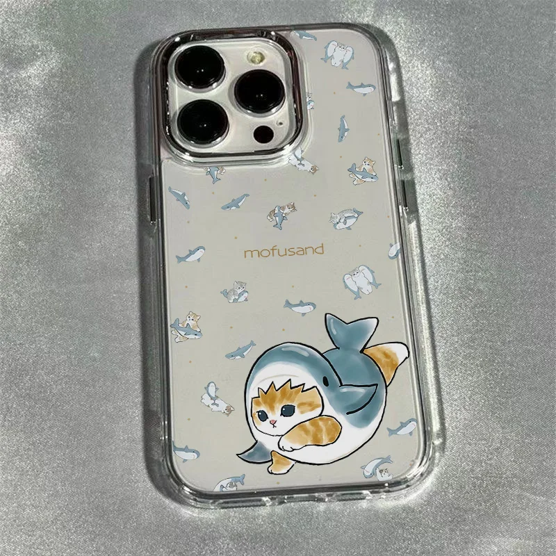 New Cute M-mofusands Cat Phone Case For Google Pixel 10 9 8 7 8A 9A XL Pro 4G 5G Transparent Soft Silicone TPU Back Cover