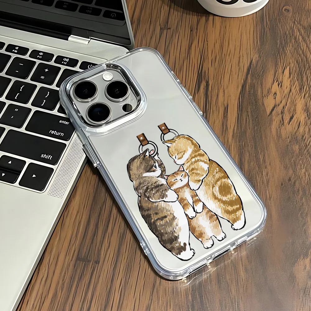 New Cute M-mofusands Cat Phone Case For Google Pixel 10 9 8 7 8A 9A XL Pro 4G 5G Transparent Soft Silicone TPU Back Cover