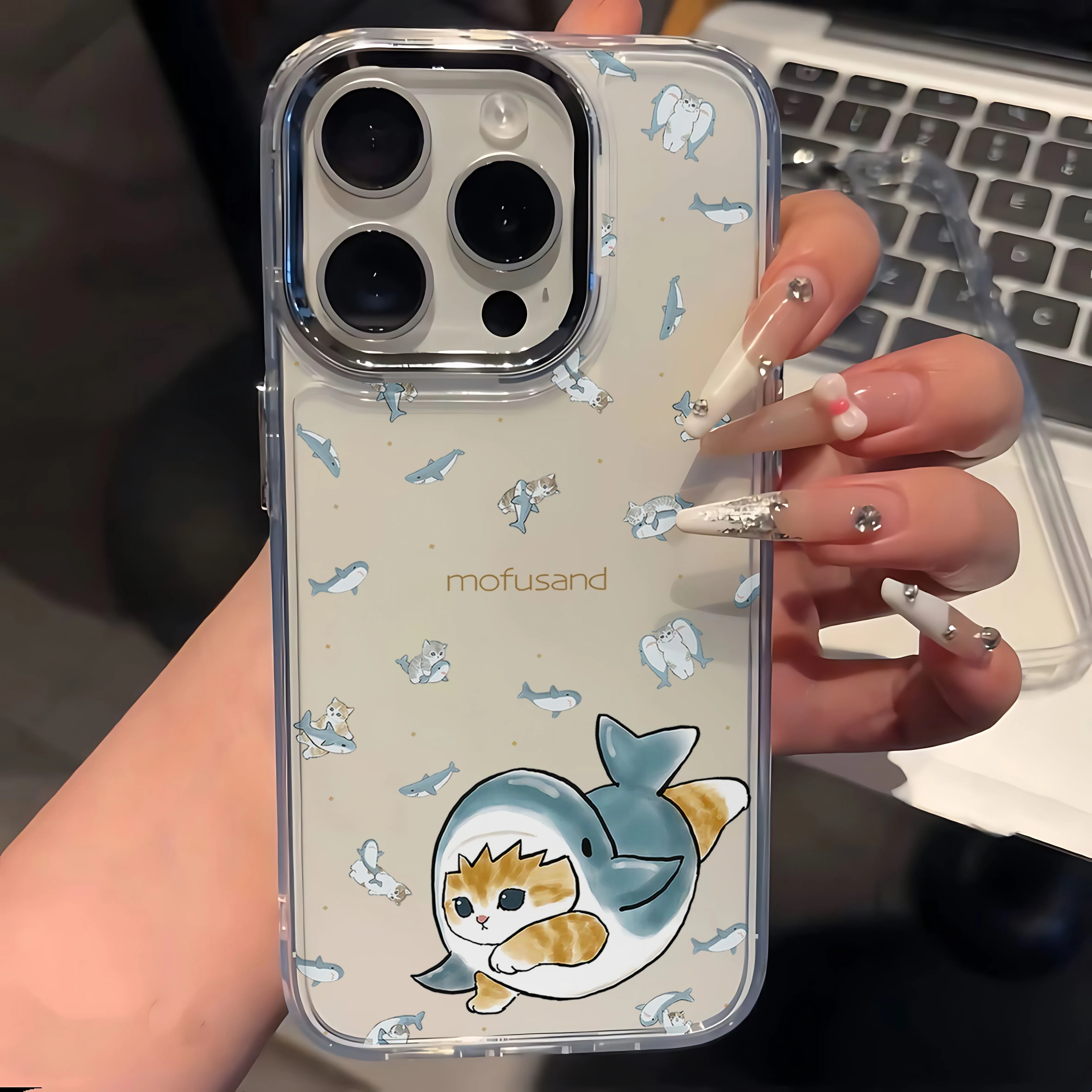 New Cute M-mofusands Cat Phone Case For Google Pixel 10 9 8 7 8A 9A XL Pro 4G 5G Transparent Soft Silicone TPU Back Cover