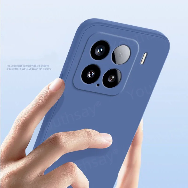 For Xiaomi 15 Case Xiaomi 15 14 14T Pro Cover Funda Shell Coque Original Liquid Silicone TPU Phone Soft Back Bumper Xiaomi 15