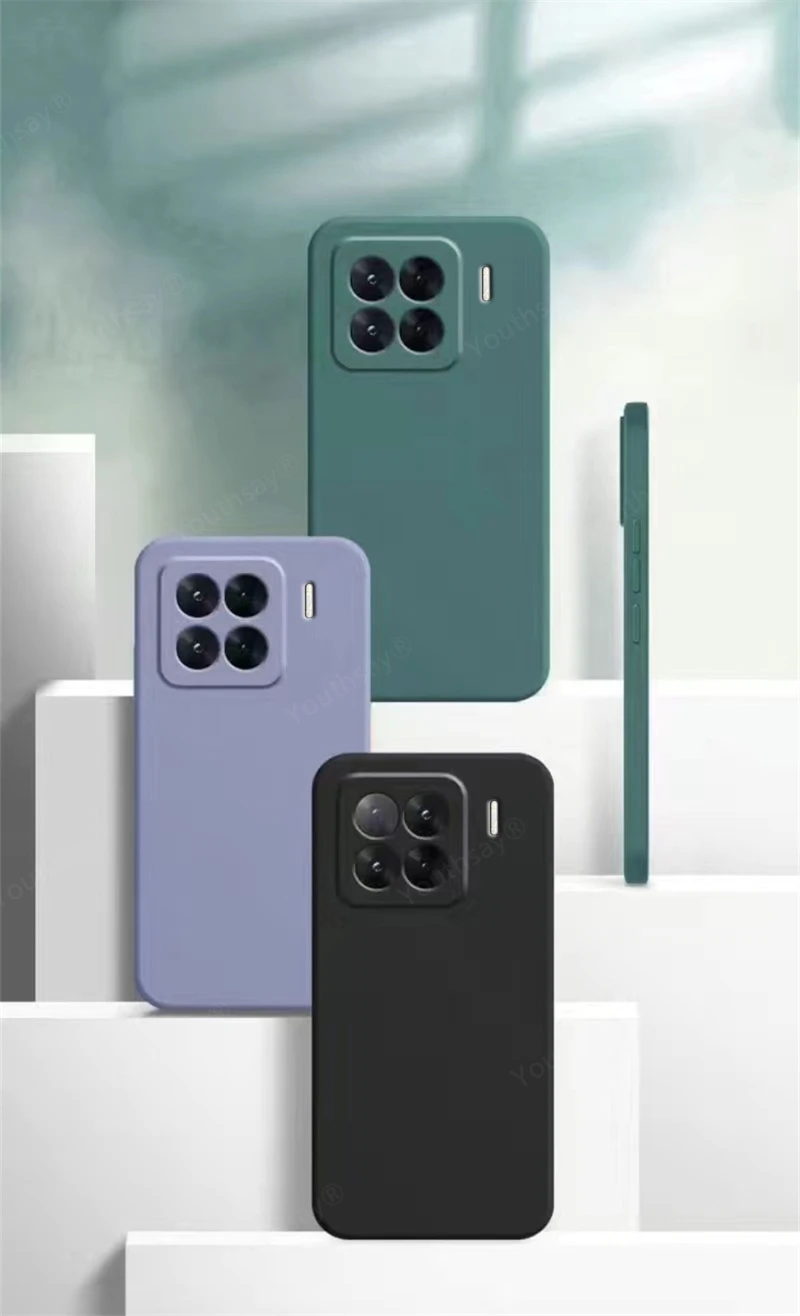 For Xiaomi 15 Case Xiaomi 15 14 14T Pro Cover Funda Shell Coque Original Liquid Silicone TPU Phone Soft Back Bumper Xiaomi 15