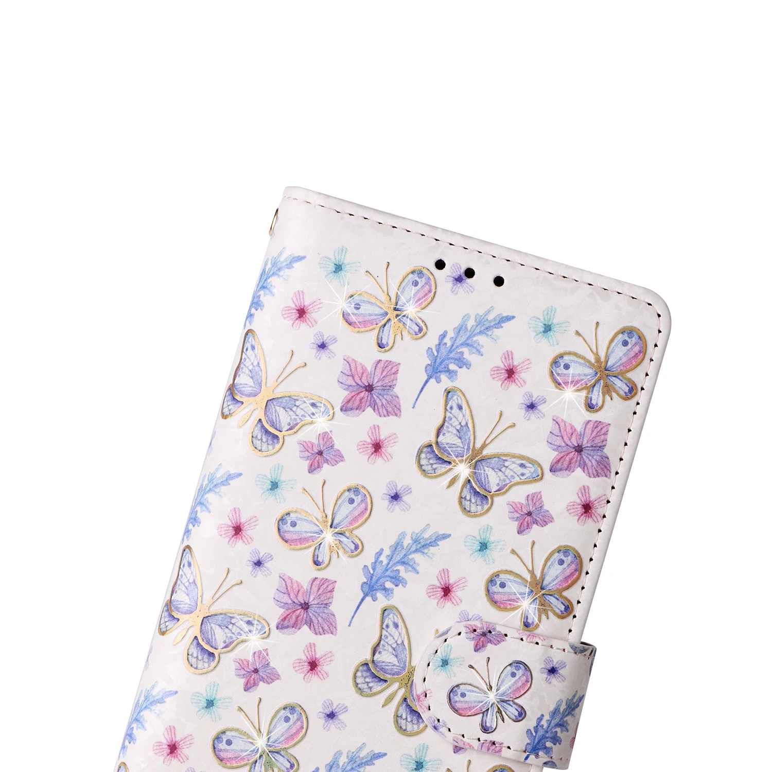 Wallet Floral Leather Phone Case For Samsung Galaxy S25 Edge S25 Ultra S25 Plus S25 S24 S23 S23 Fe S22 S21 S20 S10 E S9 Plus