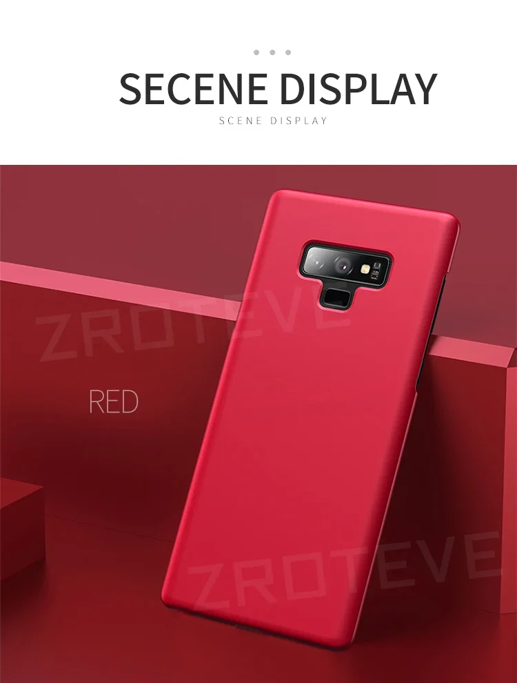 For Samsung Note9 Case ZROTEVE Ultra Slim Hard PC Matte Cover For Samsung Galaxy Note 9 Shockproof Phone Cases