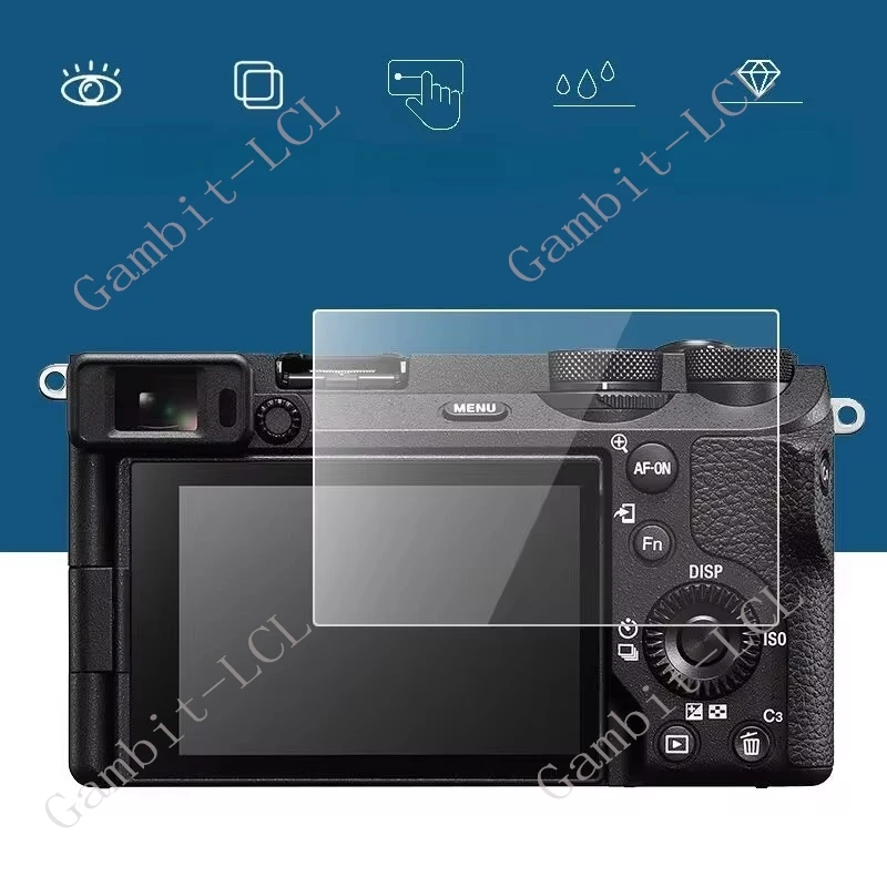 2PCS Tempered Glass For Sony Alpha 6700 ILCE-6700 A6700 A6400 A6300 A6000 A5000 Camera LCD Display Screen Protector Film Cover
