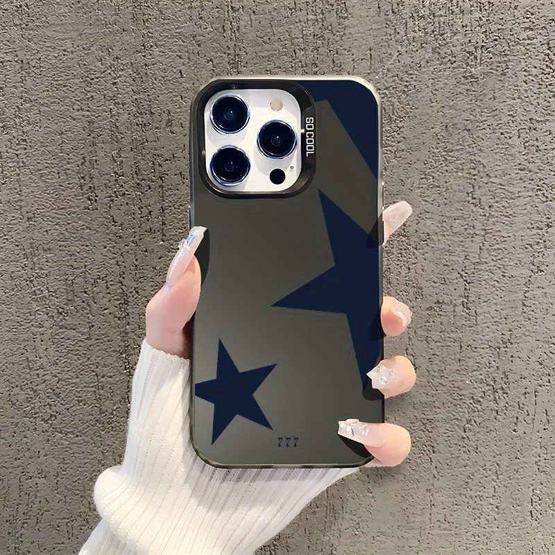 New Stars Lucky Angel Number Phone Case For IPhone 16 15 14 13 12 11 Mini Pro Max X XR XSMAX 8 7 Plus Anti Fall Matte Back Cover