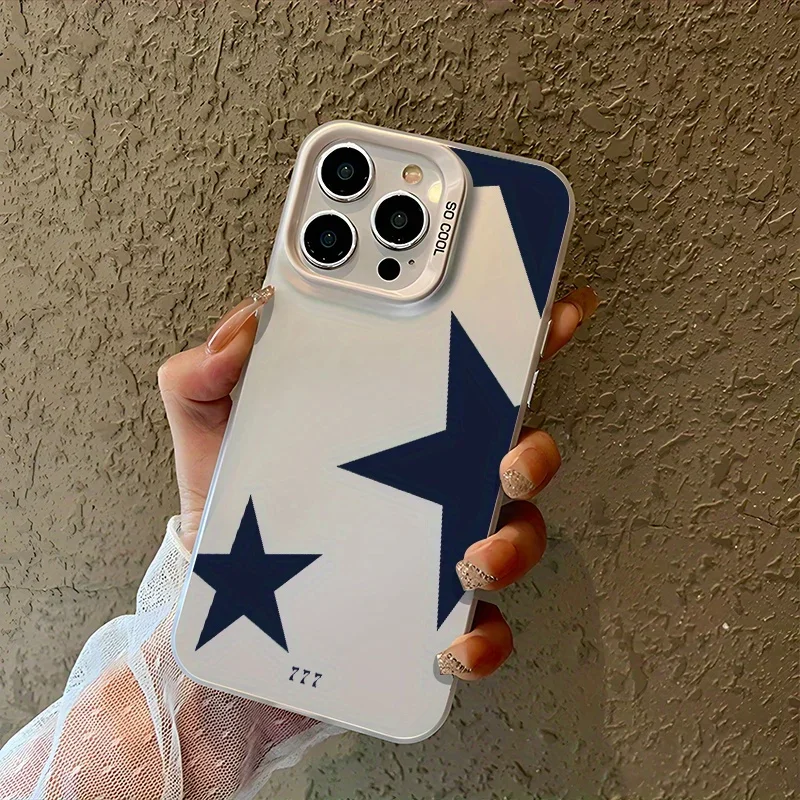 New Stars Lucky Angel Number Phone Case For IPhone 16 15 14 13 12 11 Mini Pro Max X XR XSMAX 8 7 Plus Anti Fall Matte Back Cover