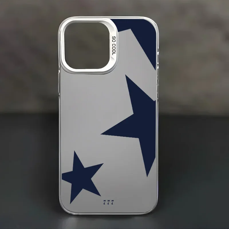 New Stars Lucky Angel Number Phone Case For IPhone 16 15 14 13 12 11 Mini Pro Max X XR XSMAX 8 7 Plus Anti Fall Matte Back Cover