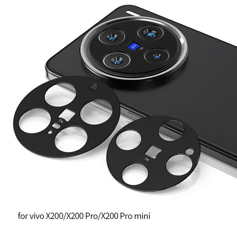 Aluminum Metal Rear Camera Lens Glass for vivo X200 Pro Mini Lens Screen Protector Full Cover Glass Lens Ring Film vivo X200Pro