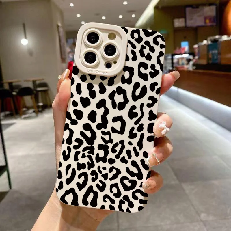 Animal Minimalist Gray Leopard Print Case For Samsung Galaxy S26 A56 A16 A35 A55 A34 A54 S25 Ultra S24 FE S23 Plus S22 S21 Cover