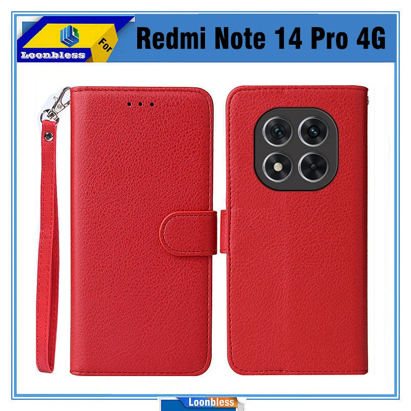 Flip Case For Xiaomi Redmi Note 14 Pro Phone Case Etui On Redmi Note 14 Pro Plus Cover Redmi Note14 5G 4G Xaomi Redmi Note 14s