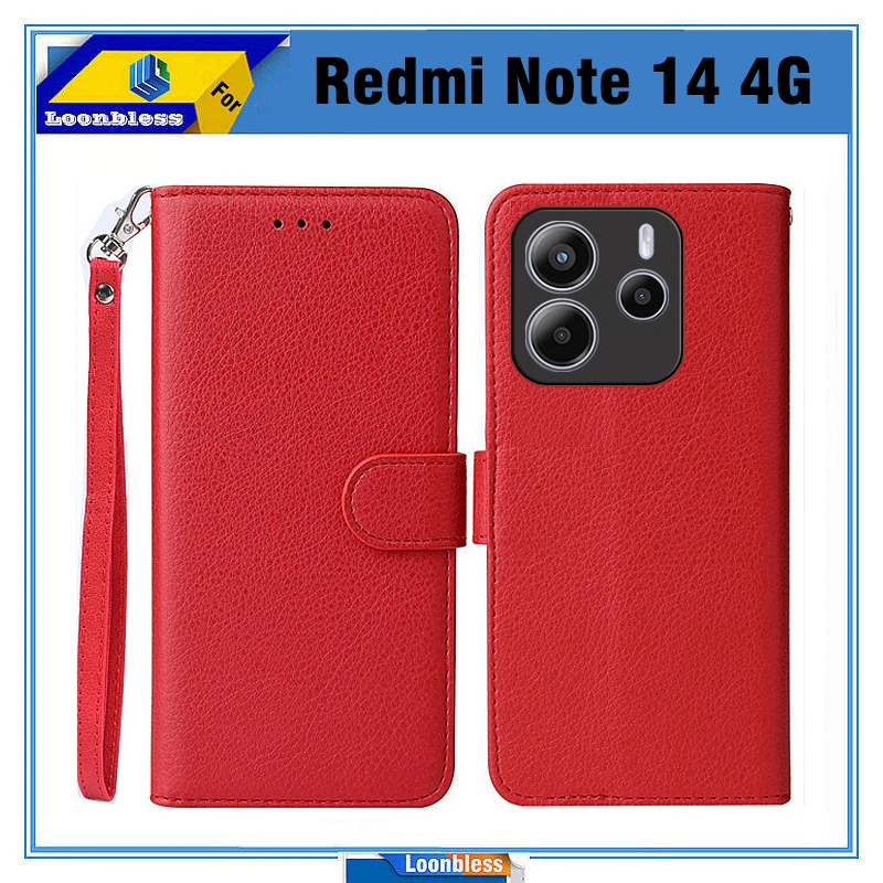 Flip Case For Xiaomi Redmi Note 14 Pro Phone Case Etui On Redmi Note 14 Pro Plus Cover Redmi Note14 5G 4G Xaomi Redmi Note 14s