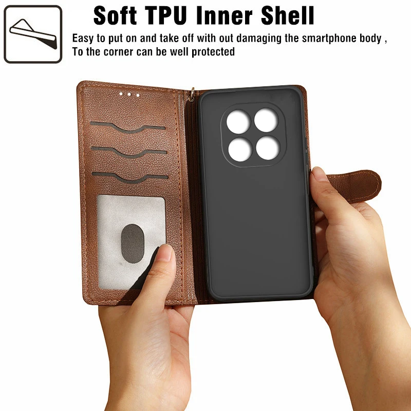 Flip Case For Xiaomi Redmi Note 14 Pro Phone Case Etui On Redmi Note 14 Pro Plus Cover Redmi Note14 5G 4G Xaomi Redmi Note 14s