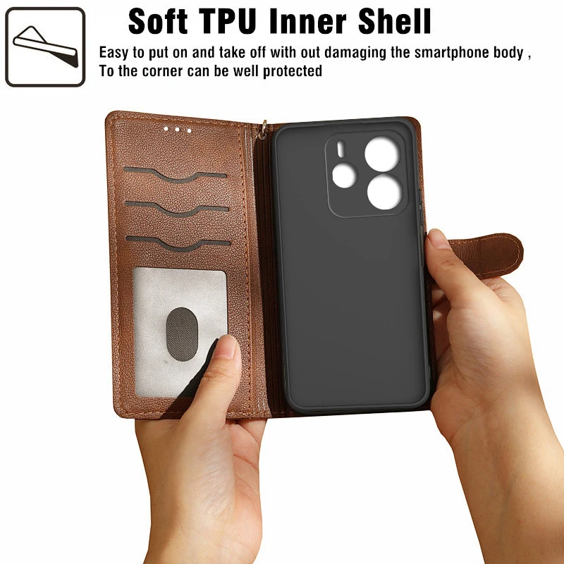 Flip Case For Xiaomi Redmi Note 14 Pro Phone Case Etui On Redmi Note 14 Pro Plus Cover Redmi Note14 5G 4G Xaomi Redmi Note 14s