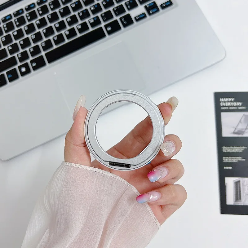 New alloy magnetic phone holder 360 ° rotating lazy person holder Magsafe magnetic ring buckle holder For iPhone Samsung Google