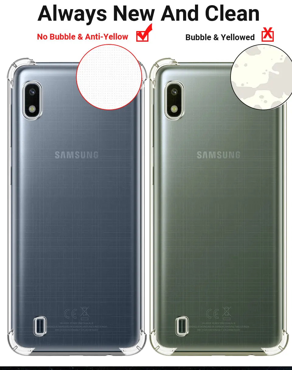 Shockproof Clear TPU Case For Samsung Galaxy A10 M10 M10S Soft Silicone Transparent Airbag Phone Case For Samsung A10 Cover