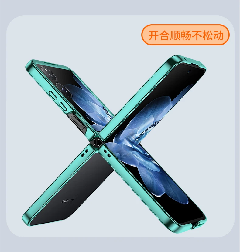 Case For Xiaomi MIX Flip High-end Design Electroplated Transparent Fall Cover For Xiaomi MIX Flip Shockproof Bumper