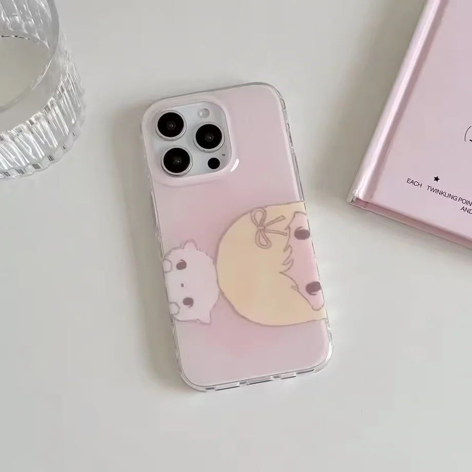 Korean Ins Girl Phone Case for Samsung Galaxy A37 A57 A17 A07 A56 A36 A26 A73 A55 A54 A53 A52 A34 A33 A23 A14 A13 4G 5G